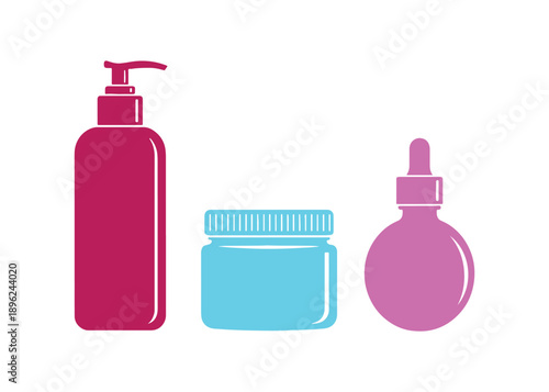 A minimalist illustration featuring a bottle. Ideal for beauty, wellness, or container themes. The simplicity and clean design make it visually striking.

