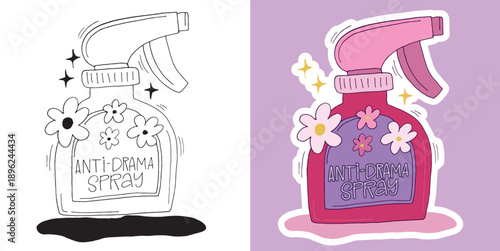 Trendy hand drawn doodle lettering quote, lettering sticker. Lettering for t-shirt design, mug print, bag print, clothes fashion. 100% hand drawn vector image.
