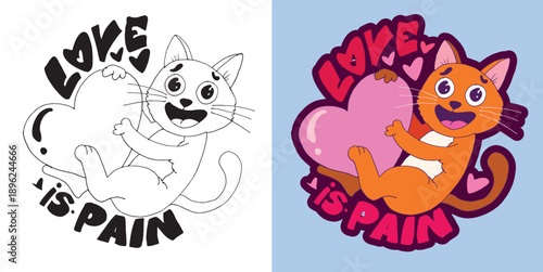 Trendy hand drawn doodle lettering quote, lettering sticker. Lettering for t-shirt design, mug print, bag print, clothes fashion. 100% hand drawn vector image.
