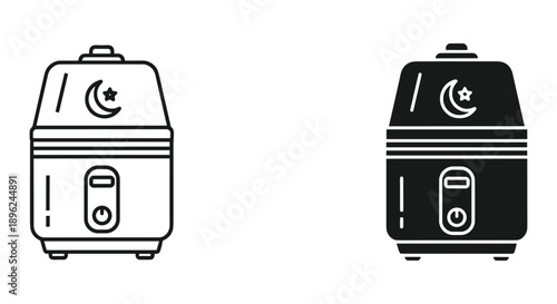 Isometric medical refrigerator vector icons for vaccine cold storage and laboratory equipment isolated on white background