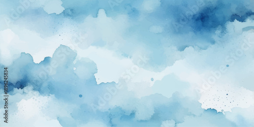 Bright blue sky with soft white clouds floating peacefully