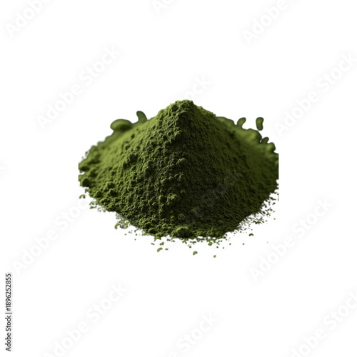 Matcha Green Powder Pile Vector Graphic Isolated