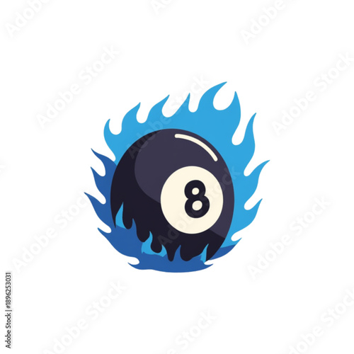 pool ball with number eight