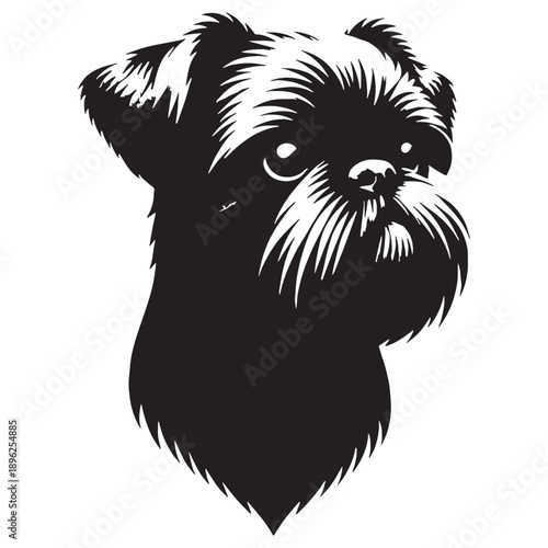 Brussels Griffon Dog – Small Toy Breed, Expressive Face, Big Personality, Alert and Lively Companion, Affectionate Pet.