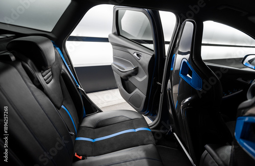 Fotografia Rear row of seats in a car