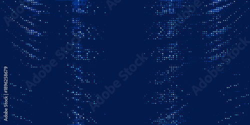 Deep blue water surface with scattered light reflections and a dark tone