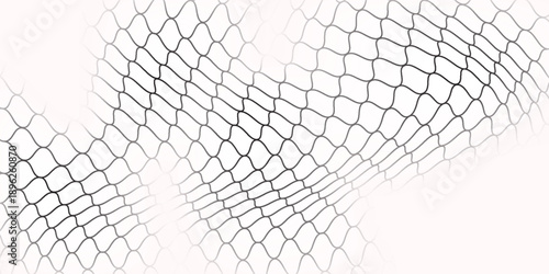 Mesh texture for fishing net on white background. Simple texture