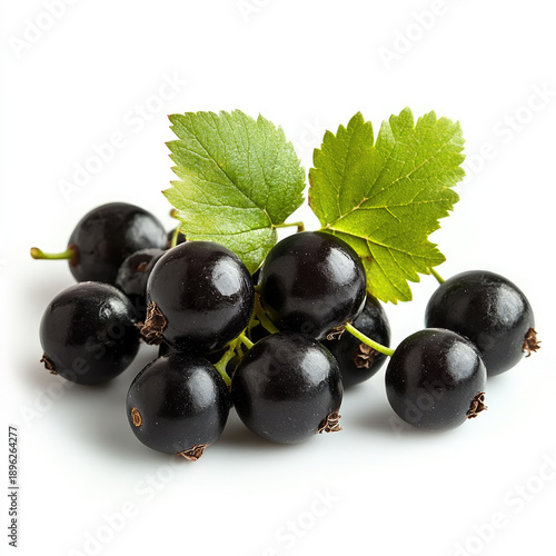 black currant isolated on white background