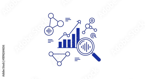 Data Analysis and Visualization with Graphs and Magnifying Glass.