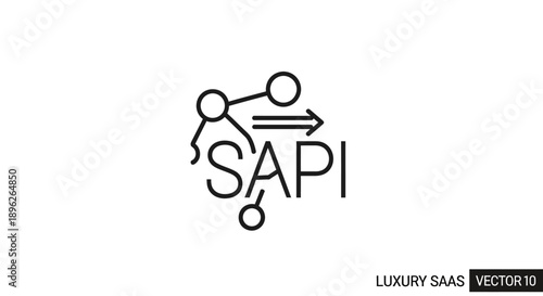 SAPI Luxury Saas Vector Logo Design.