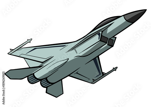 Military jet fighter flying in sky isolated on white background, airplane, aircraft, plane, fighter, jet, military, flying, fly, airport, airshow, army, speed