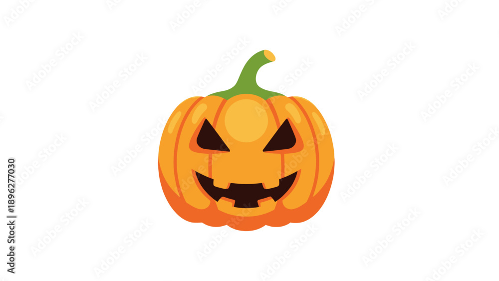 Fototapeta premium Spooky Jack-o-Lantern Pumpkin Face for Halloween