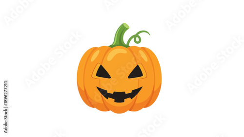 Spooky Halloween Pumpkin Jack-o'-lantern, Festive Autumn Celebration