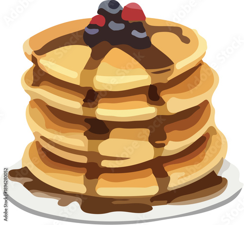 pancakes with chocolate