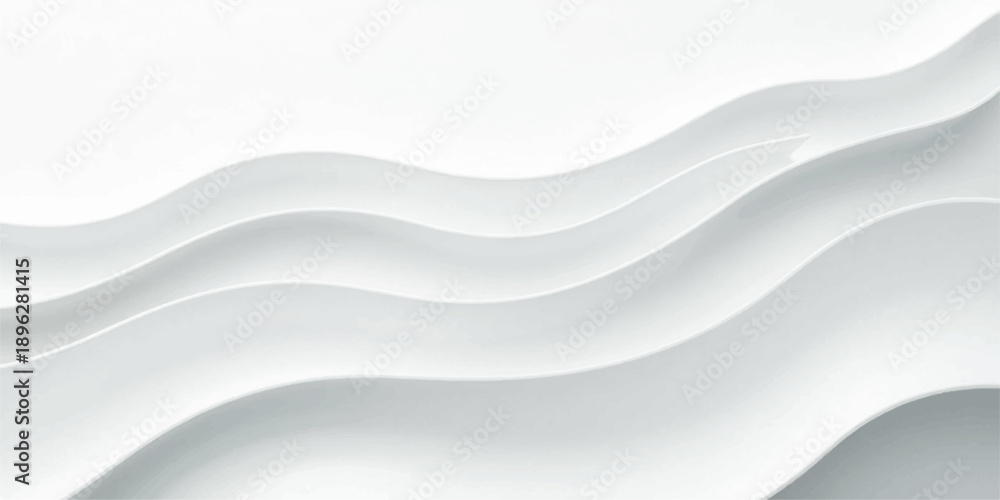 Obraz premium An artistic blue vector wallpaper featuring a smooth motion of soft wavy curves and light silk textures in an abstract water concept design