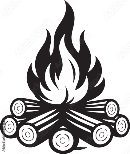 Campfire Bonfire Firewood Icon