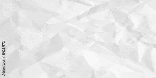 Crumpled paper texture. Realistic white crumpled paper background. Horizontal wrinkled empty notepad sheet. Vector illustration.