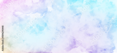 Watercolor painted background. Abstract Illustration wallpaper. Brush stroked painting.