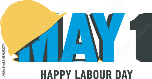 Happy labor day celebrations on may 1st worker's day