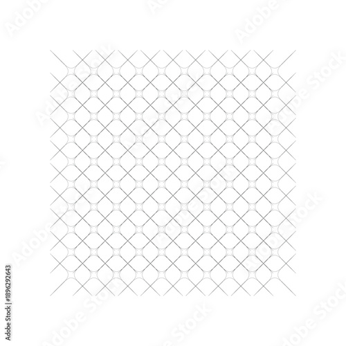 Abstract Geometric Seamless Pattern with Curved Diamond Grid Lines