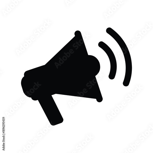 Corporate Brand Signal Black Silhouette Vector Icon