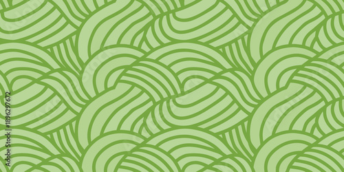 Abstract green waves pattern a seamless and flowing organic design