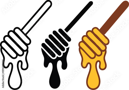Honey Dipper Illustration