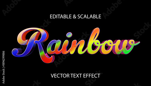 Rainbow text effect adobe
