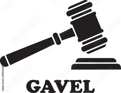 gavel icon with handle
