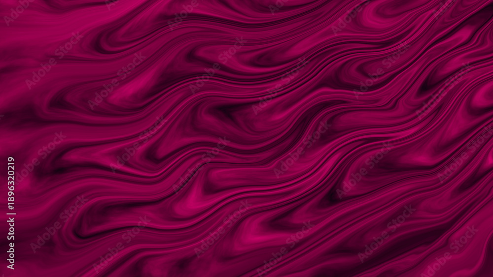 Obraz premium Magenta and black liquid marble abstract background with fluid organic swirls