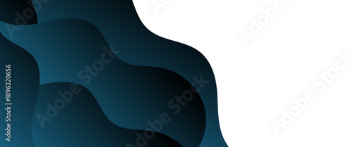 Abstract marble rock texture blue ink pattern papercut background Vector..