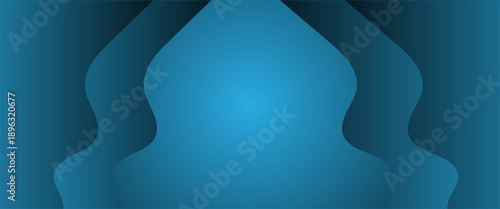 Abstract marble rock texture blue ink pattern papercut background Vector..