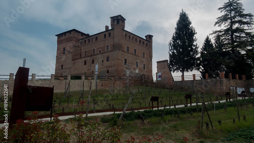 grinzane cavour castle in piedmont, italy