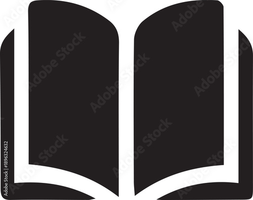 Open book icon representing knowledge and learning