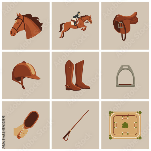 Equestrian equipment and horse riding gear collection