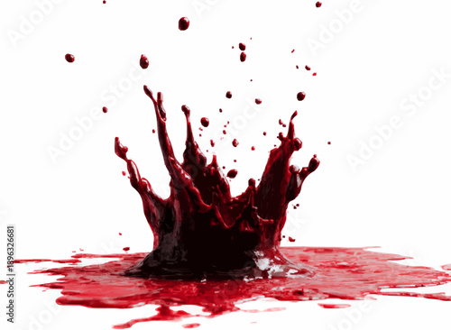 A Splash of Crimson: The Aftermath of a Wine Bottle Breakage