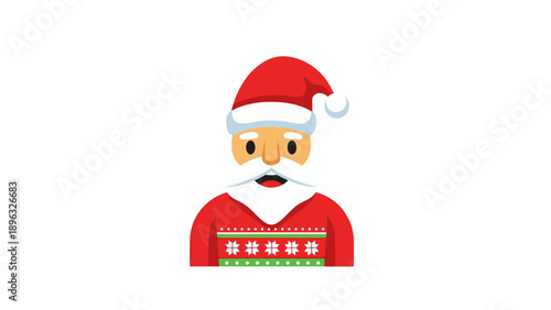 Santa Claus Christmas Sweater Icon
