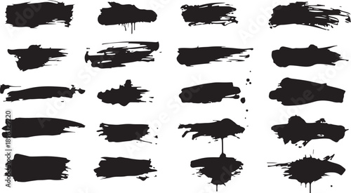 Abstract vector background design with Seamless Grunge fabric texture. Hand drawn decorative seamless pattern with bold brush strokes. Black paint brush strokes