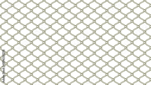Rope Net Knot Seamless Pattern Vector Illustration
