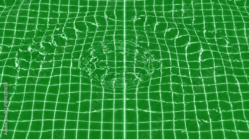 Abstract green grid distorted pattern background for design elements