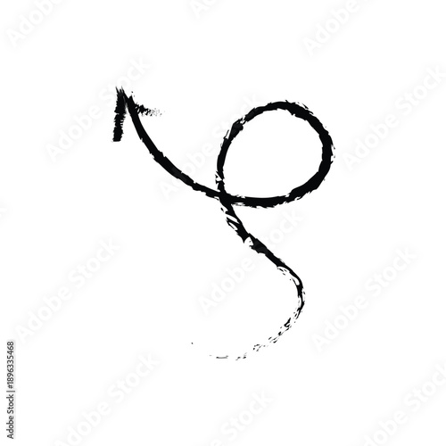 A minimalist image featuring a single stylized purple feather floating against a stark white background high quality