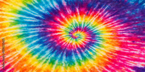 Vibrant psychedelic wallpaper featuring an abstract rainbow background with colorful geometric circles, fractal swirls, and a digital paint explosion of light in a pink and blue floral pattern design