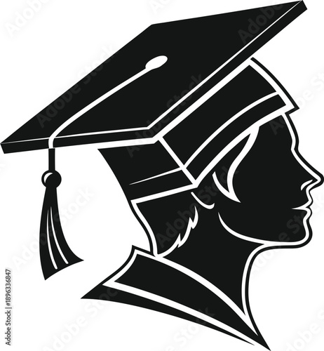 Minimalist composition featuring a dark triangular shape on white space