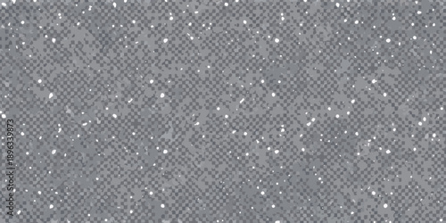 A grainy speckled texture with scattered white dots on a gray background