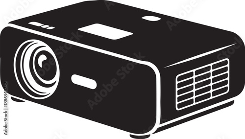 Black and white of a digital projector multimedia projector