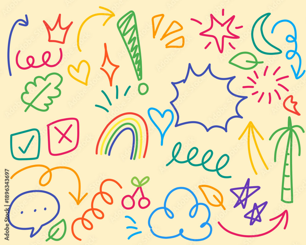 Obraz premium doodle art illustration