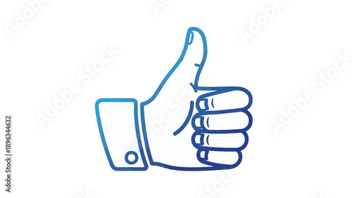 Hand Giving Thumbs Up Gesture.