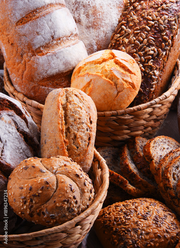 Wallpaper Mural Composition with assorted bakery products Torontodigital.ca