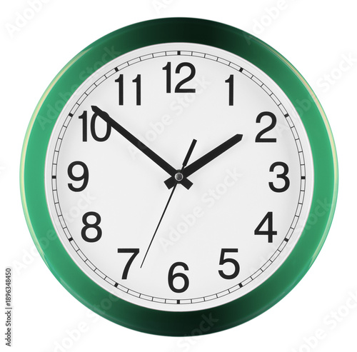 Wallpaper Mural Wall clock isolated on white background. Ten to two Torontodigital.ca