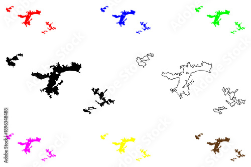 Nakhodka city (Russia, Russian Federation) map vector illustration, scribble sketch Nakhodka map